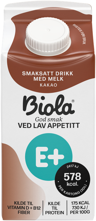 Biola e+ drikke kakao 300ml