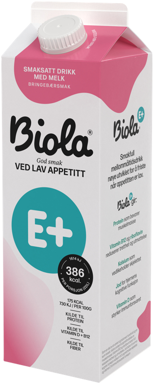 Biola e+ drikke bringebær  1l