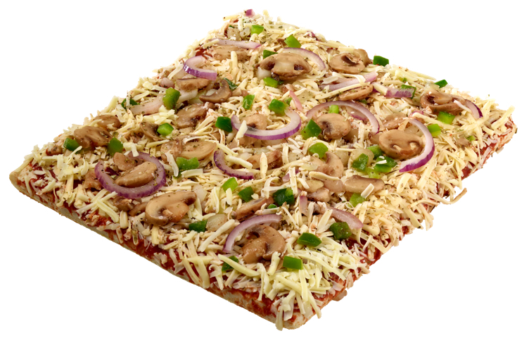 Firkantpizza sopp & løk  12x710g