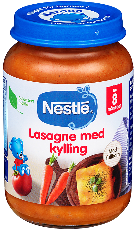 Lasagne m/kylling 8m 190g