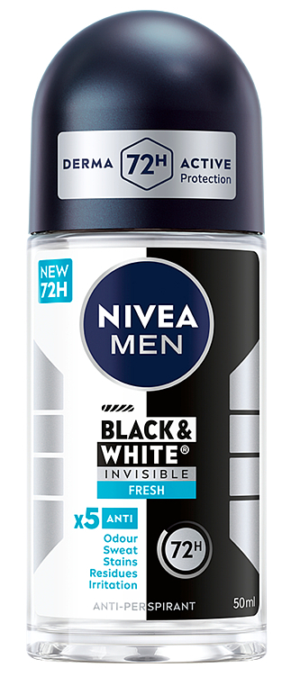 Nivea men deo black & white fresh roll-0n 50ml