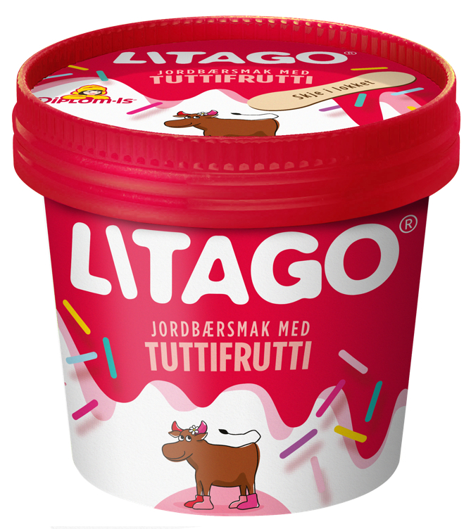 Litago strawberry flavour w/tuttifrutti  160ml