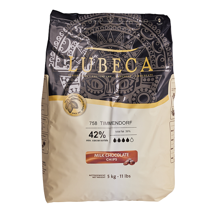 Lubeca coverture timmendorf milk 42%   5kg