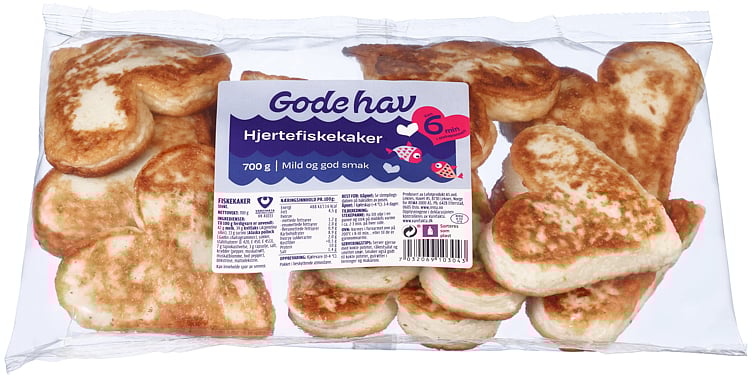 Hjertefiskekaker 700g