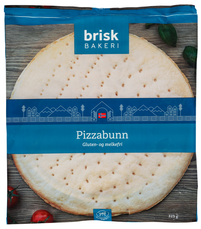 Pizzabunn lettsteikt glutenfri 300g