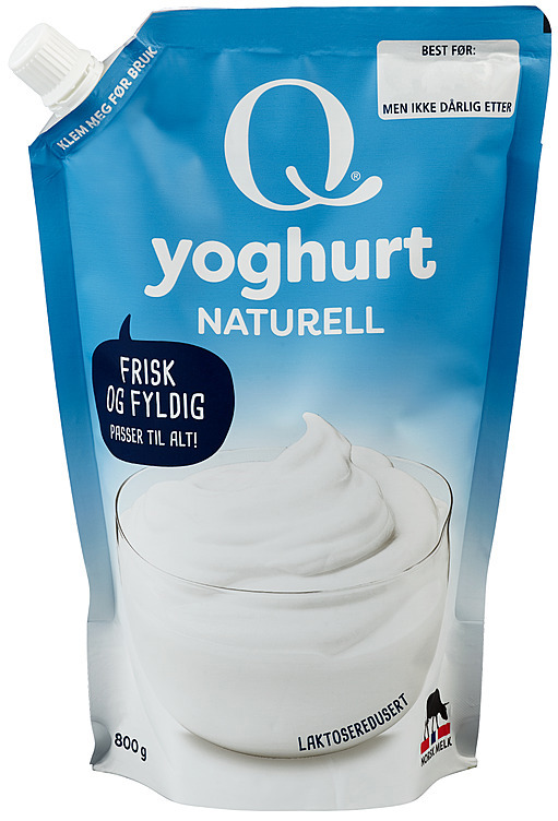 Frokostyoghurt naturell pose   800g