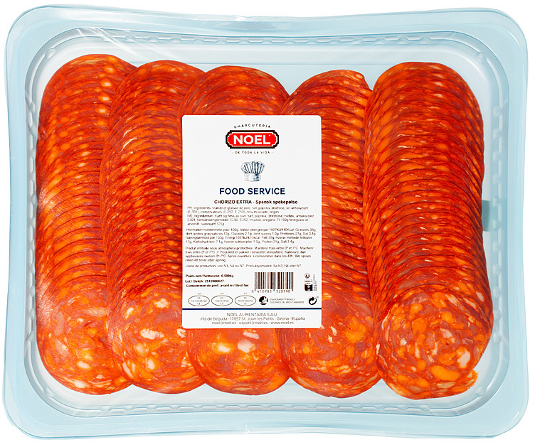 Chorizo extra skivet    500 g