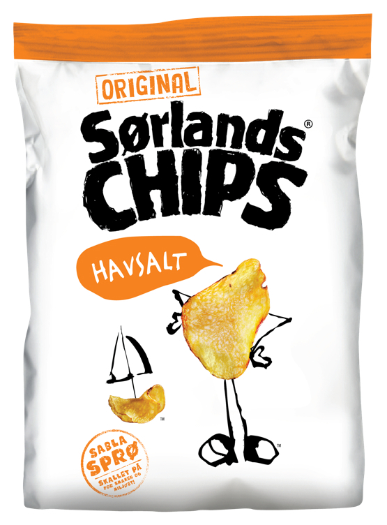 Sørlandschips havsalt 100g