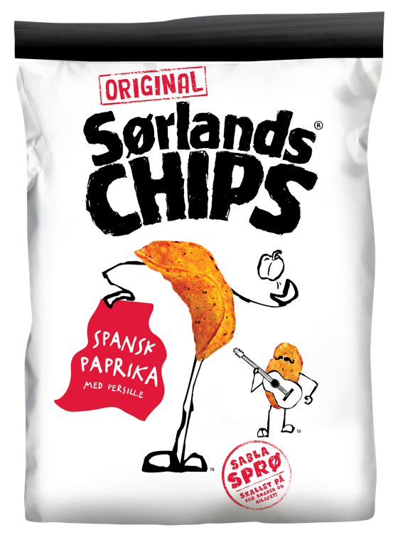 Sørlandschips spansk paprika 100g
