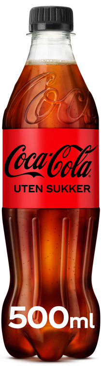 Coca-cola uten sukker   24x0,5l