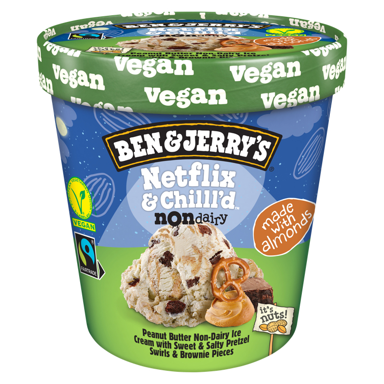 Ben & jerrys non-dairy netflix & chillld ice cream   465ml