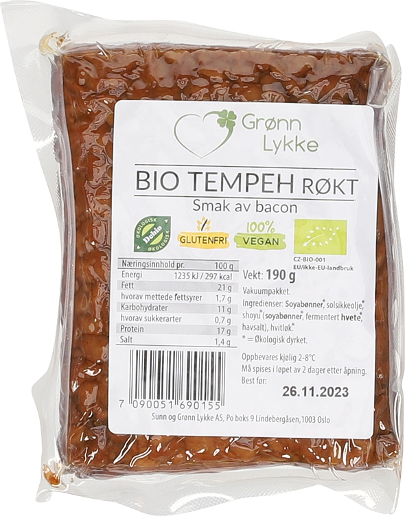 Bio tempeh røkt 190g