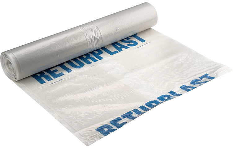 Garbage bag clear 200l 85x160cm 56my 10pcs