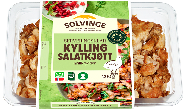 Kylling salatkjøtt grillet solvinge   200g