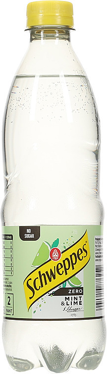 Schweppes mint og lime zero 24x0,5l
