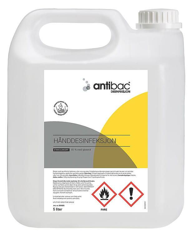 Antibac hånddesinfeksjon 85% 5l
