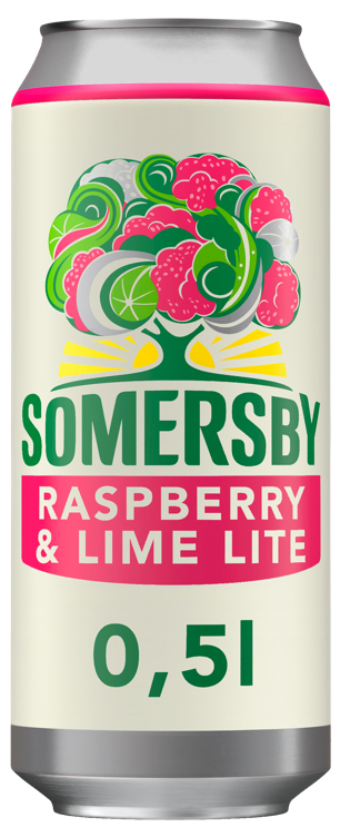 Somersby rasberry lime lite cider  4,5%  24x50cl