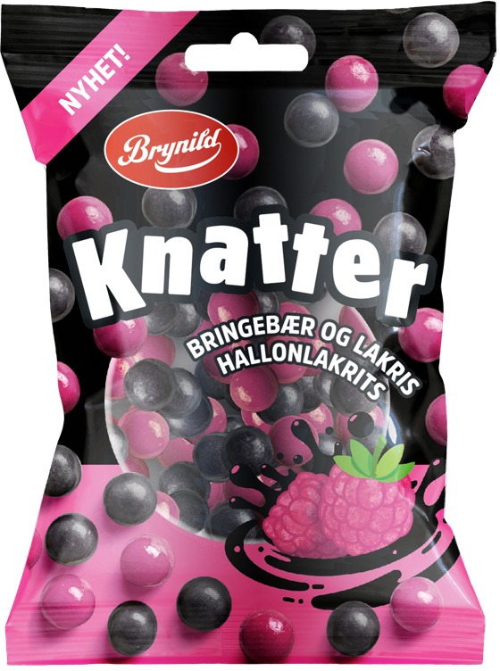 Knatter bringebærlakris  80g
