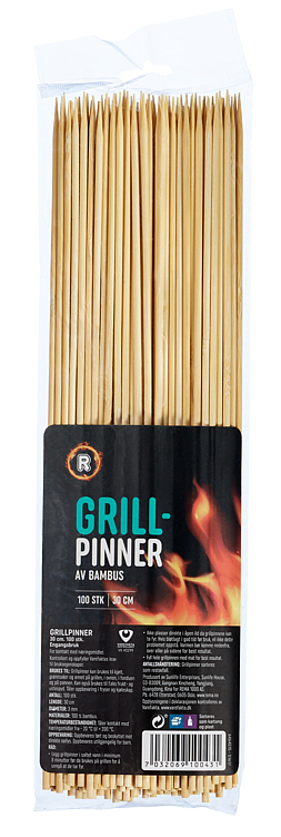 Grillpinner 30cm 100stk