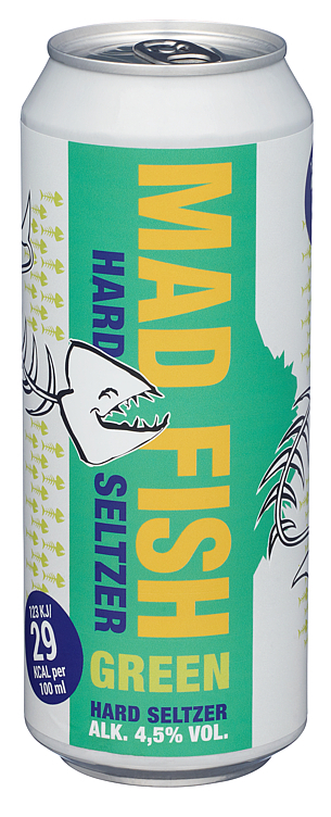 Mad fish hard seltzer green   4,5%   24x50cl