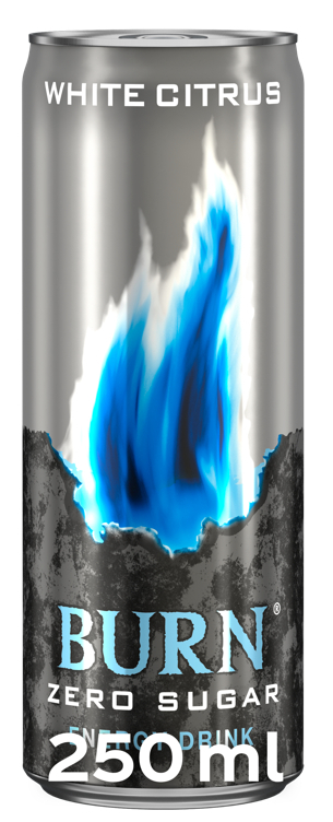 Burn white citrus zero sugar bx 24x250ml