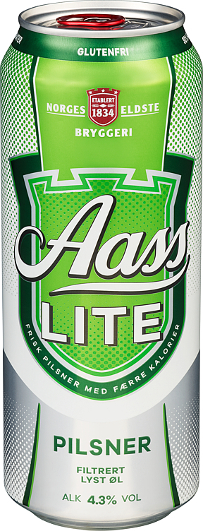 Aass lite pilsner bx 4,3%  24x50cl