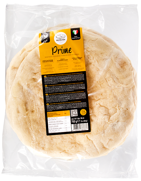 Pizzabunn prime ø30cm 3x250g