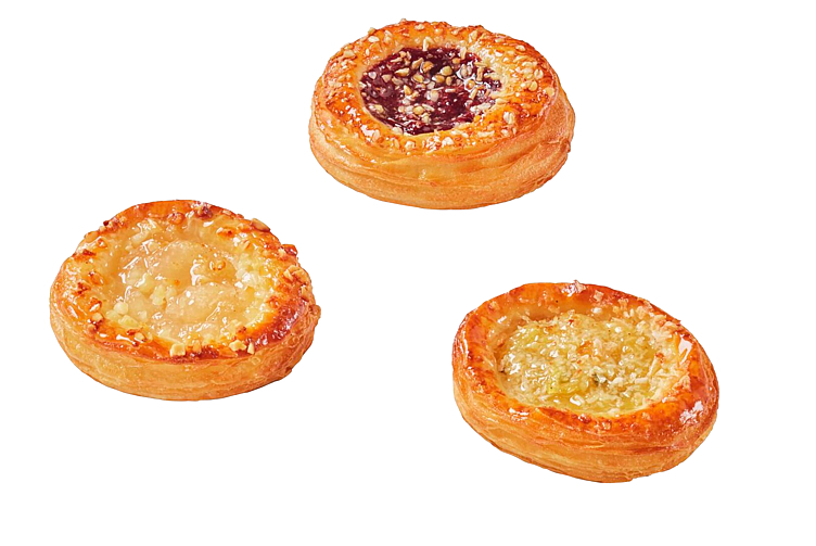 Mini tartelette mixboks (eple/pære/pasj./anan./solb.) 144stk