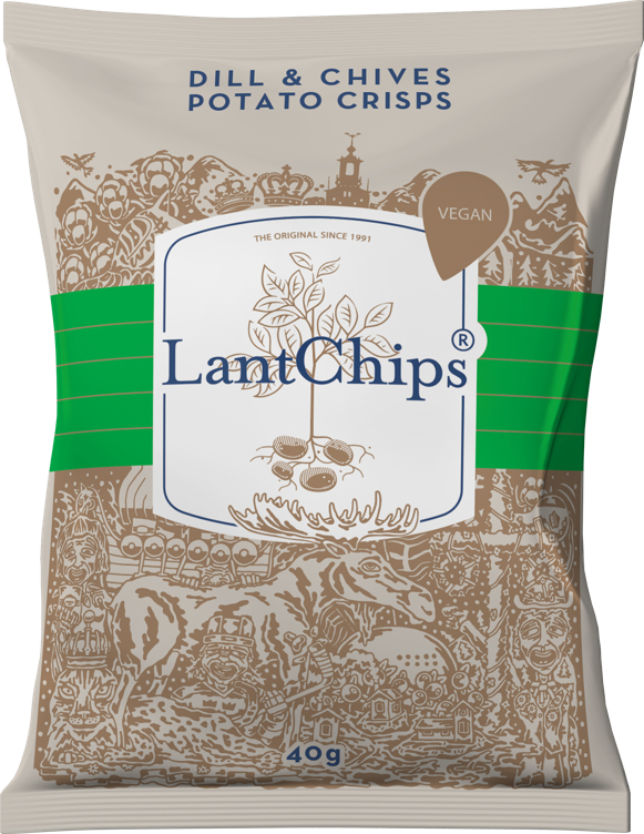 Lantchips dill & chives 40g