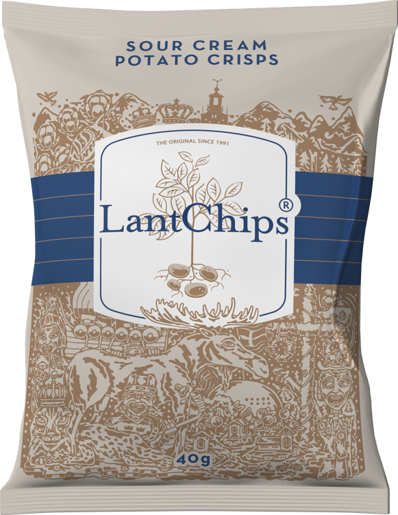 Lantchips sour cream  40g