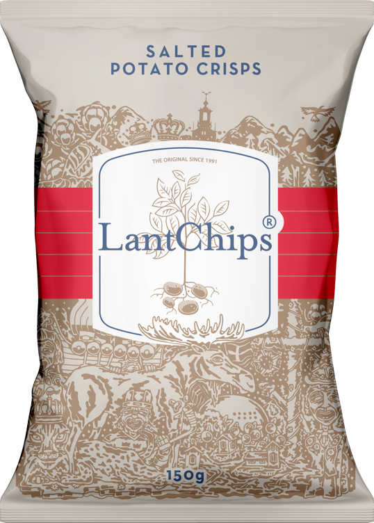 Lantchips salted 150g