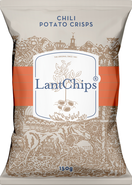 Lantchips chili 150g