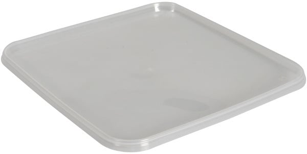 Plastbeger lokk 192x192 mm klar pp t. salatb. s. forp 576stk