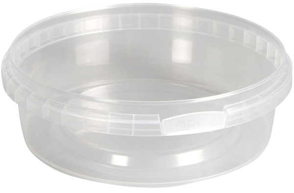 Plastbeger 38mm ø122mm 250ml klar pp 1-rom  594stk