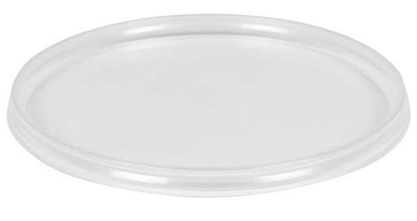Plastbeger lokk ø122mm klar pp  1414stk