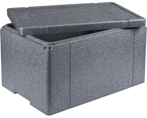 Termoboks 1/1 gastro 60x40x32cm grå eps 1-roms  3stk