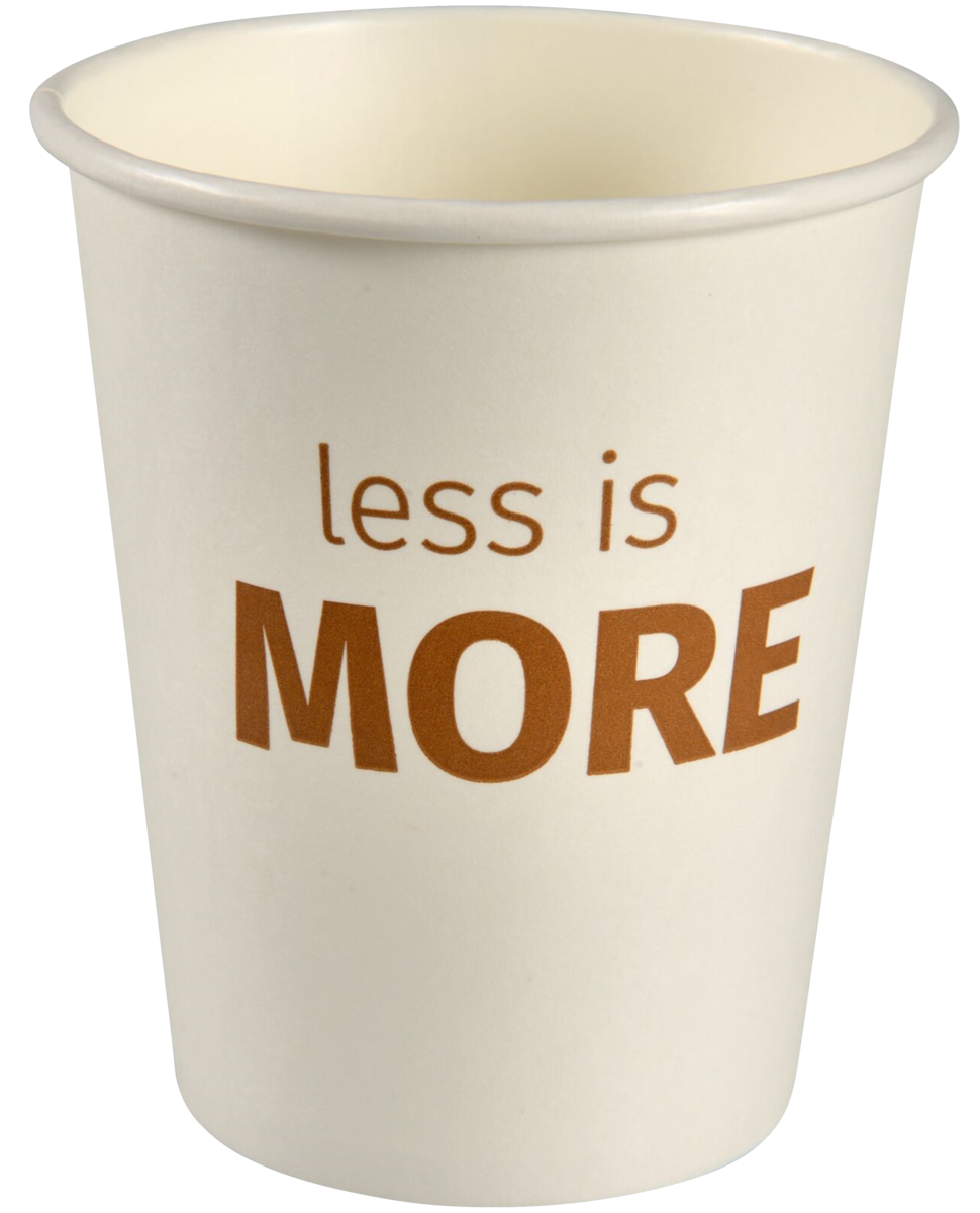 Coffee mugs lessismore white  9,1cm  q8cm  24cl/8 oz  50pcs