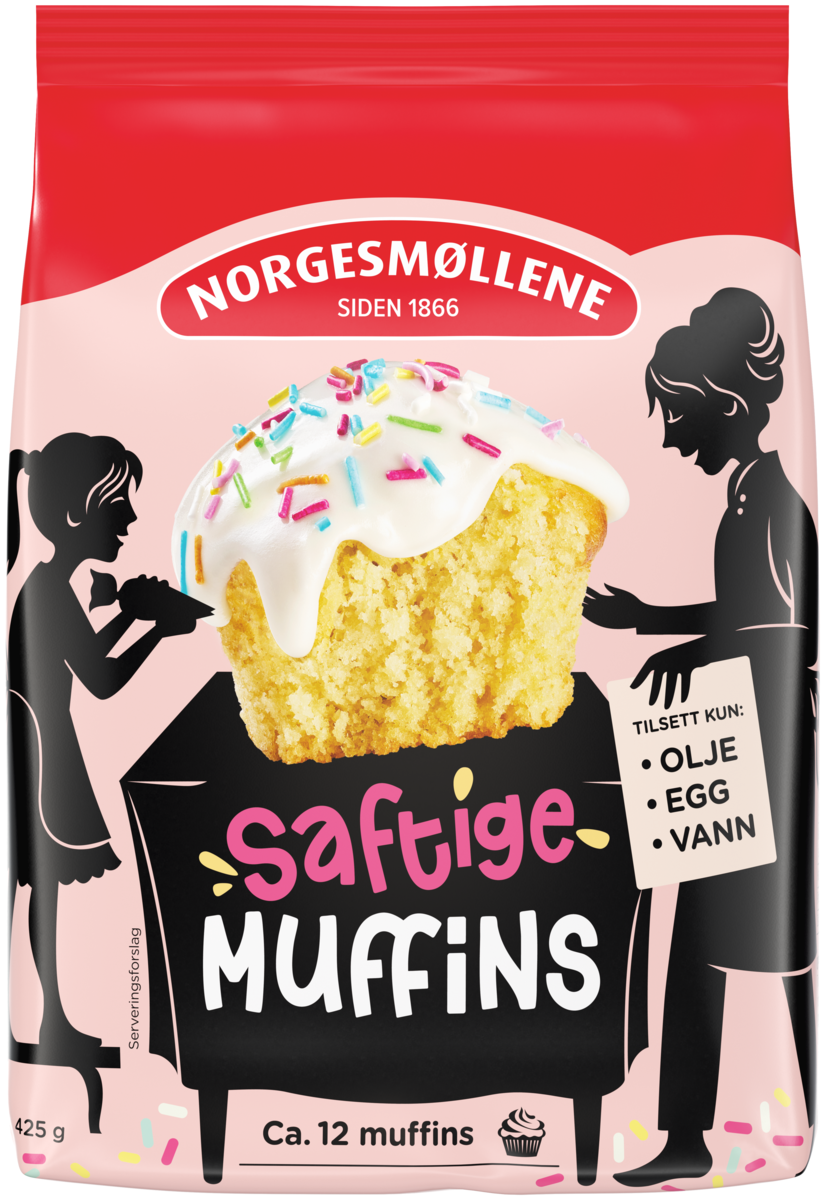 Saftige muffins  425g