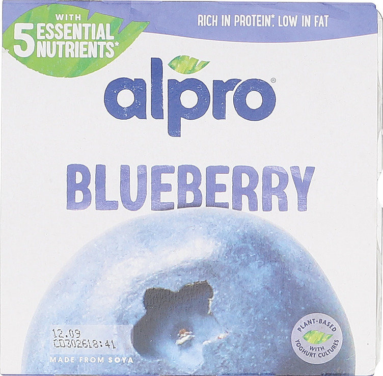 Soy yoghurt blueberry   4x125g