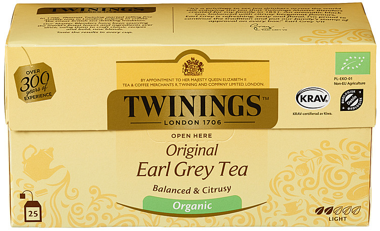 Tea, earl grey, eco.     25bag