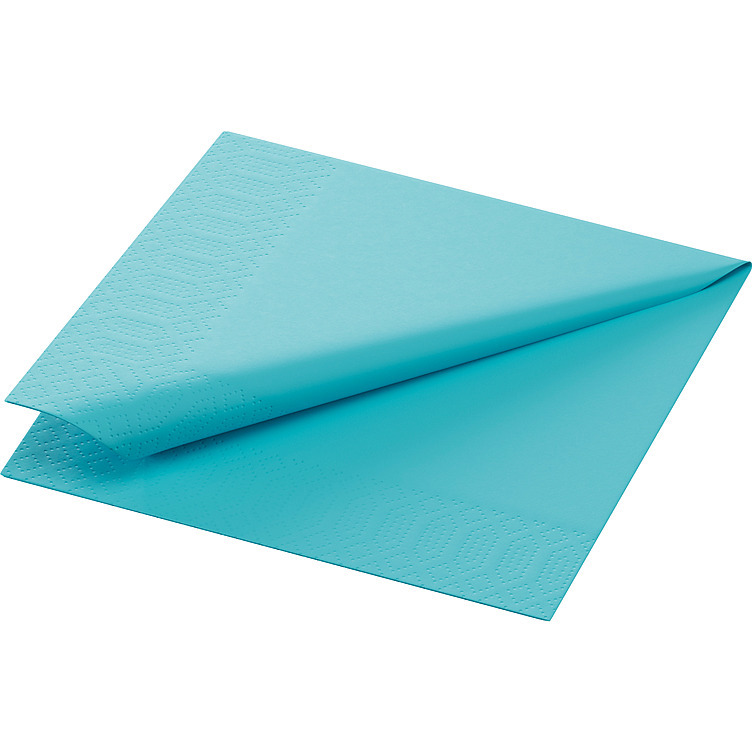 Serv.3l24cm mint blue 250stk