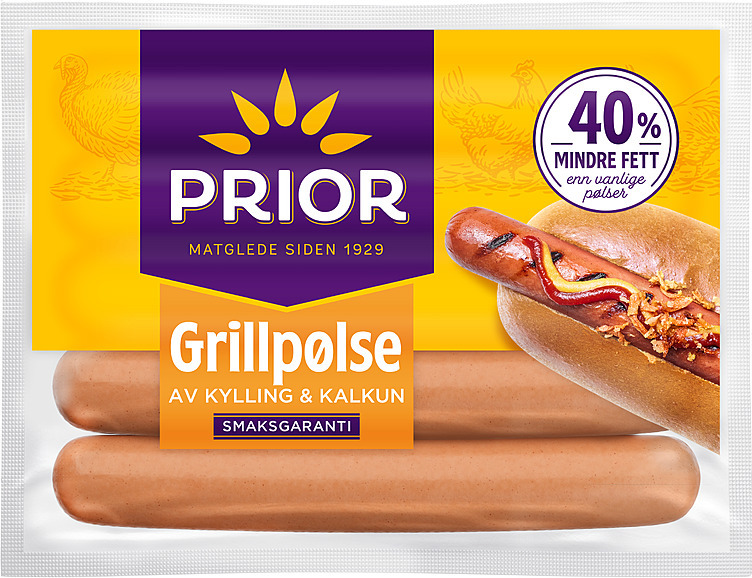Grillpølser kylling/kalkun 600g