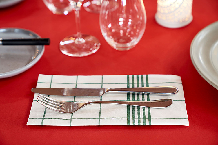 Serviett towel napkin grønn 1/8br  60stk