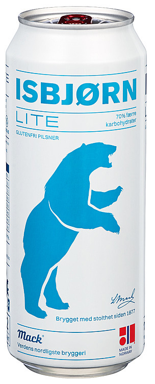 Isbjørn lite glutenfri giftbox bx 6pk   4,5%   24x50cl