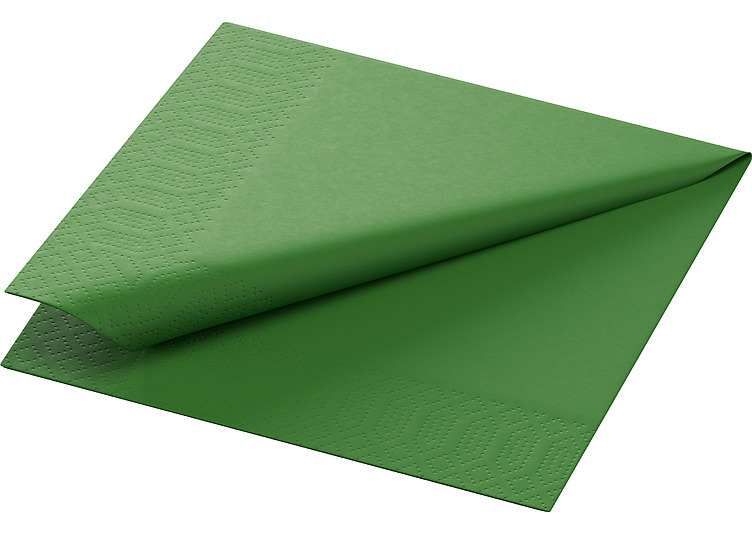 Serviett 3l 24cm leaf green 250stk