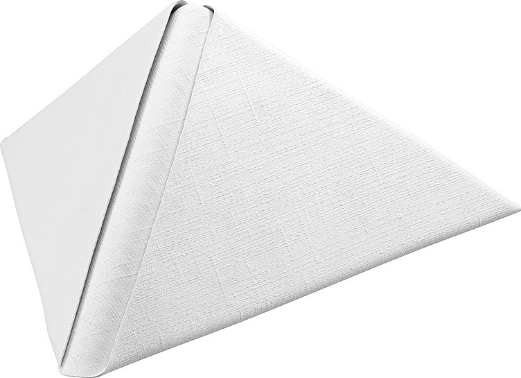 Serviett dunilin 40cm hvit 45stk