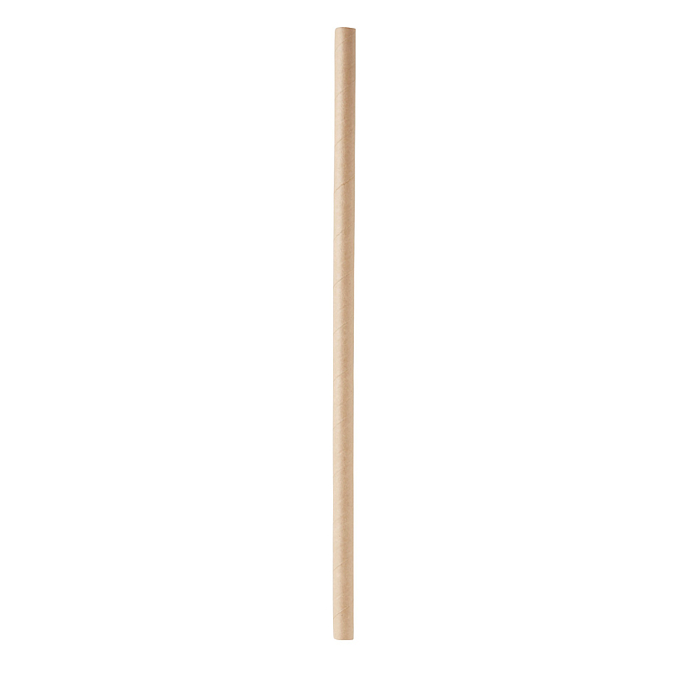 Sugerør papir 8x230mm craft 100stk