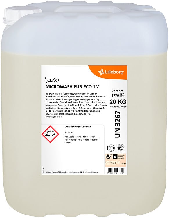 Clax microwash pur-eco 1m  20l
