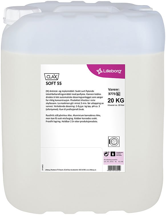 Omo profesjonell tøymykner 5s   20kg