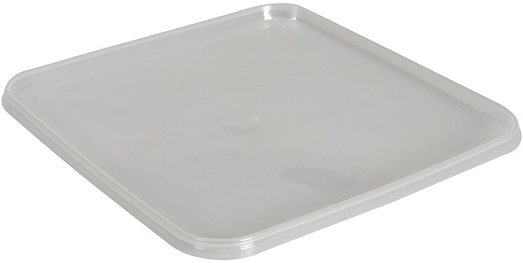 Plastbeger lokk 192x192 mm klar pp t. salatb. s. forp 576stk